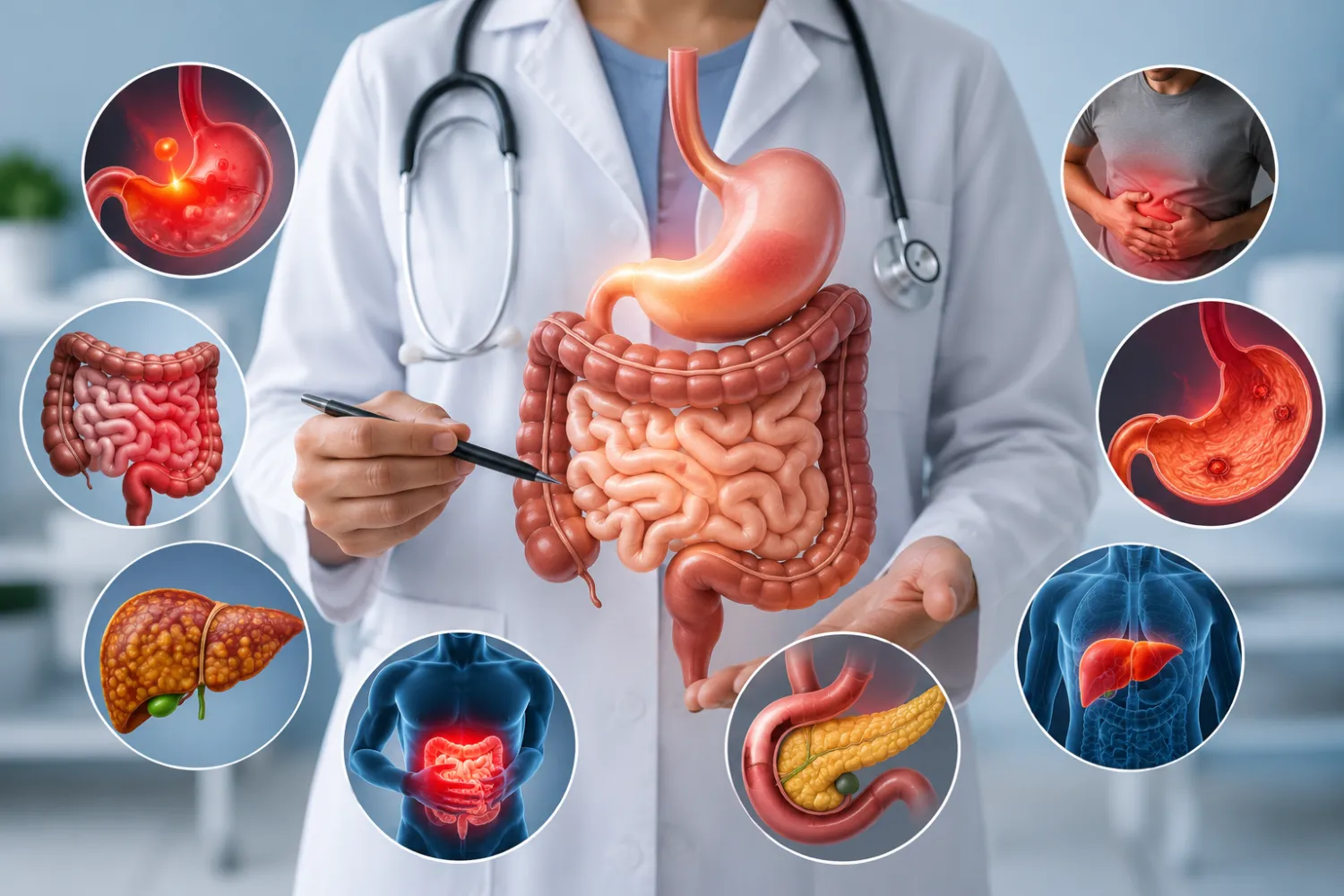 Common Digestive Disorders Treated by the Best Gastroenterologist in Faridabad - Blog Image